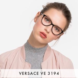 Versace Eyeglasses 3194 Amber Havana 52-15-140